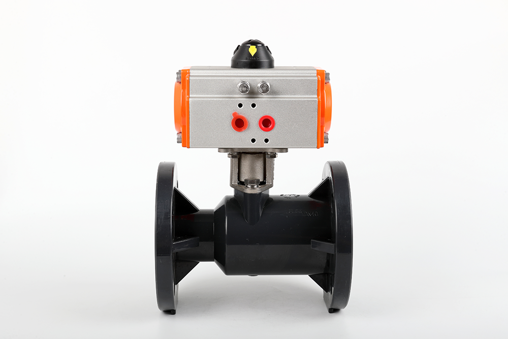 安新气动法兰一体球阀